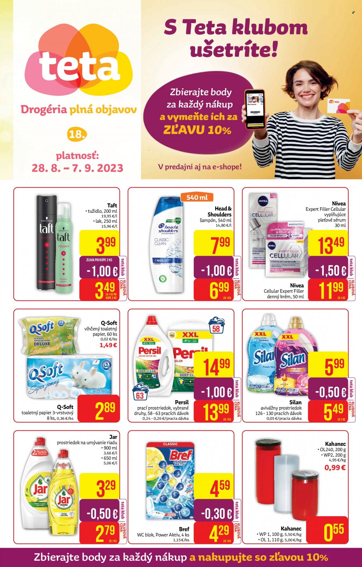 Leták Teta drogerie - 28.8.2023 - 7.9.2023. Strana 1