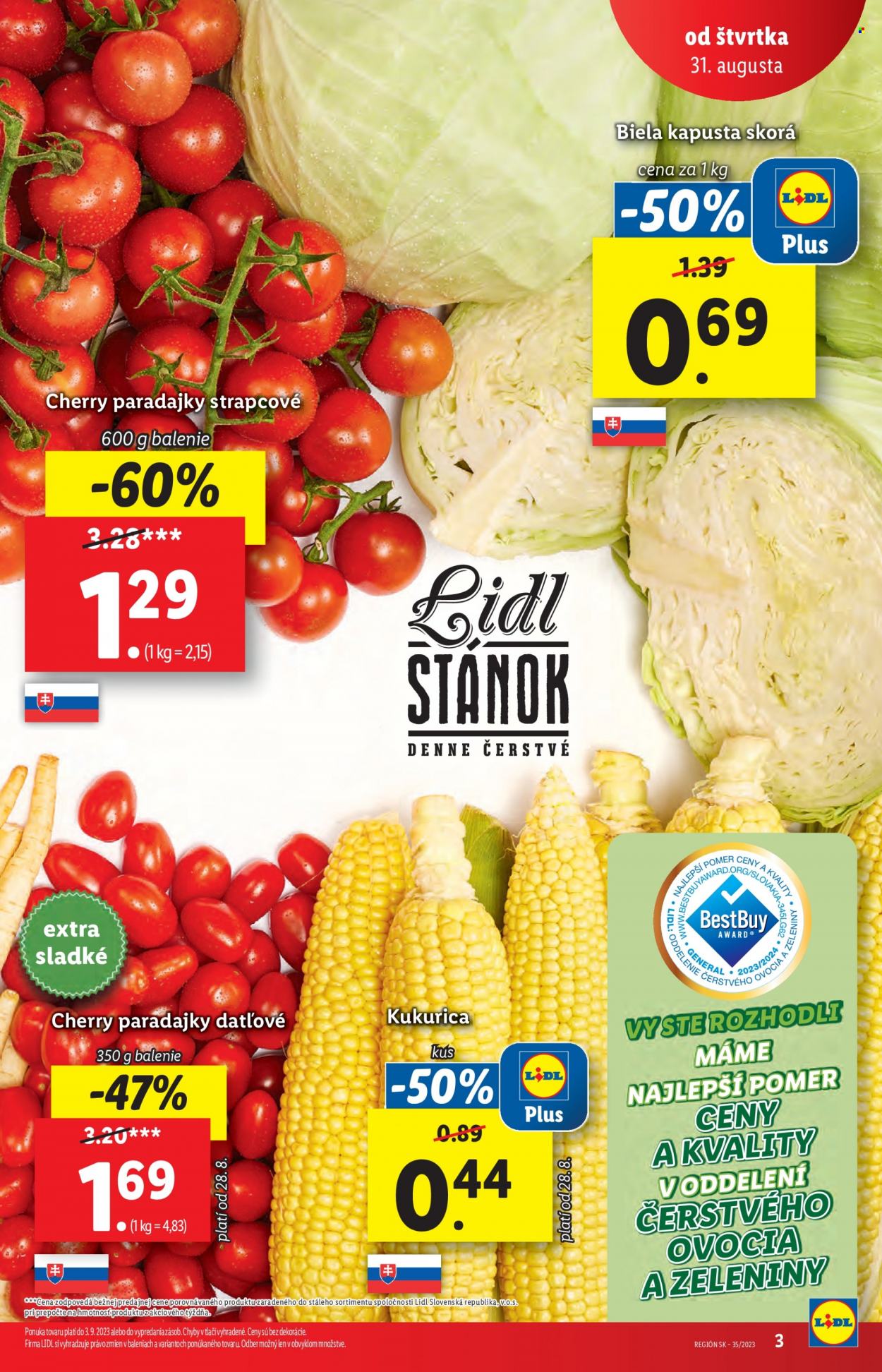 Leták Lidl - 31.8.2023 - 3.9.2023. Strana 3