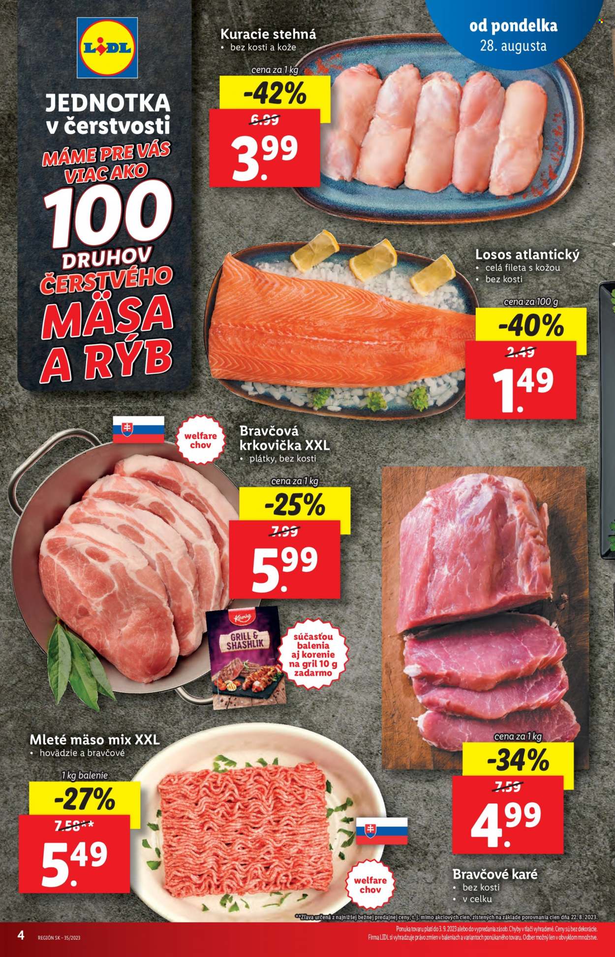 Leták Lidl - 31.8.2023 - 3.9.2023. Strana 4
