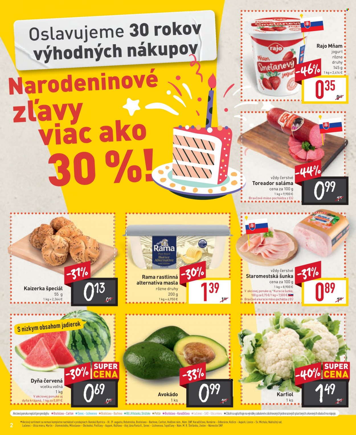 Leták Billa - 30.8.2023 - 5.9.2023. Strana 2