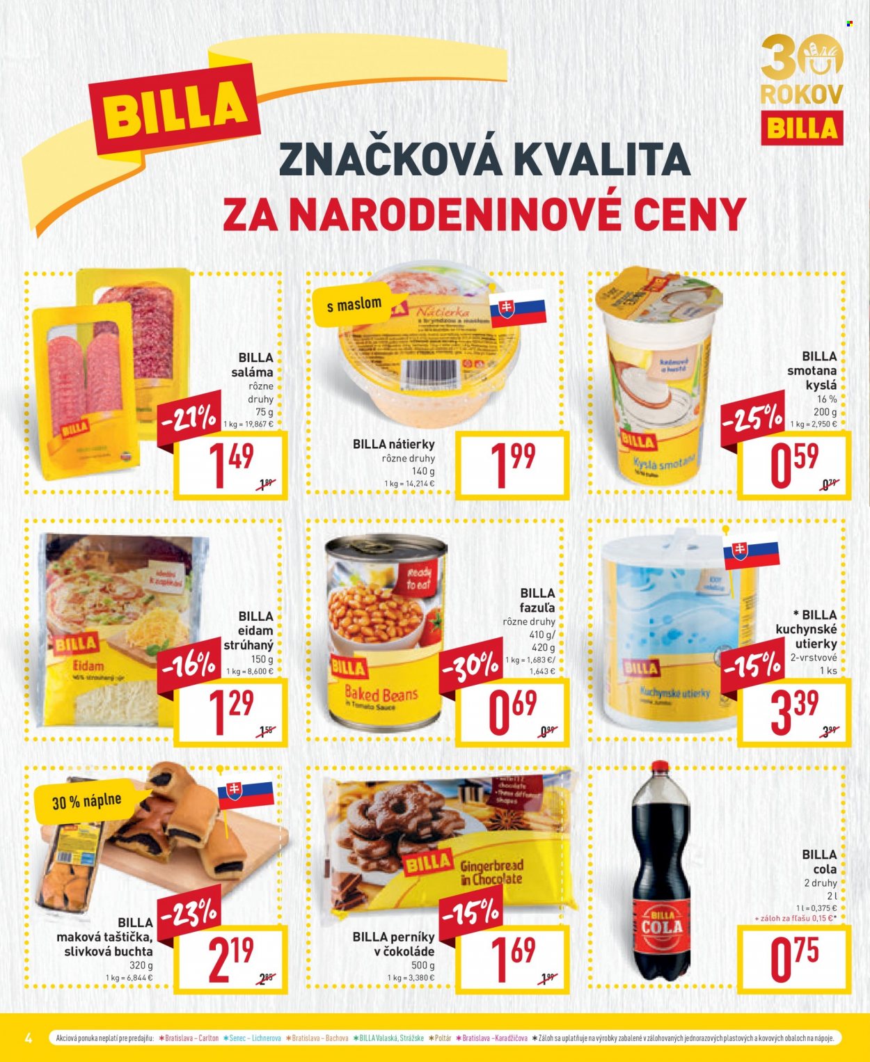 Leták Billa - 30.8.2023 - 5.9.2023. Strana 4