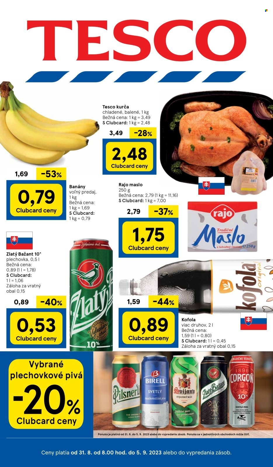 Leták TESCO - 31.8.2023 - 5.9.2023. Strana 1