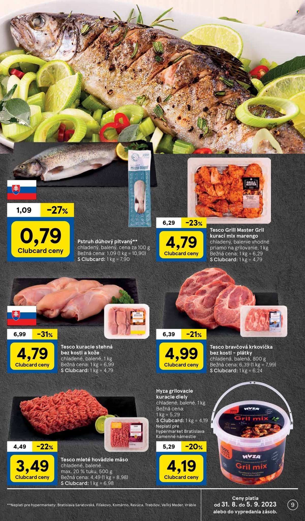 Leták TESCO - 31.8.2023 - 5.9.2023. Strana 9
