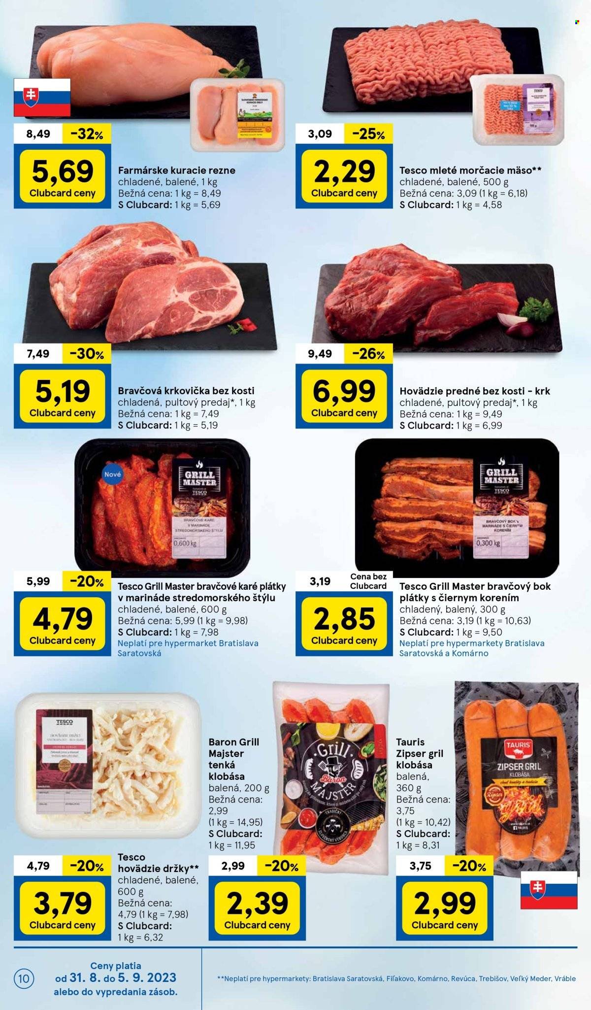 Leták TESCO - 31.8.2023 - 5.9.2023. Strana 10