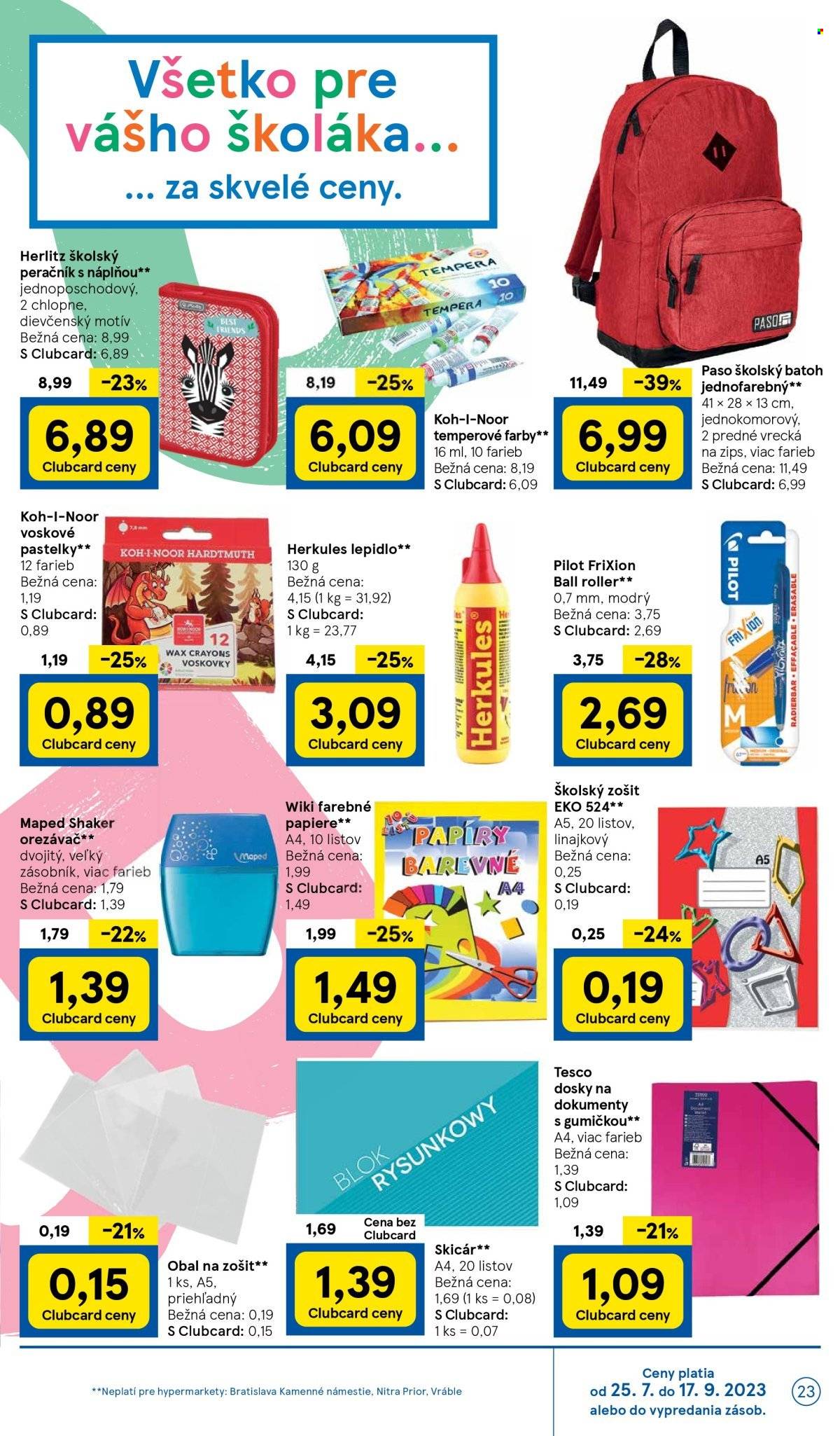 Leták TESCO - 31.8.2023 - 5.9.2023. Strana 23