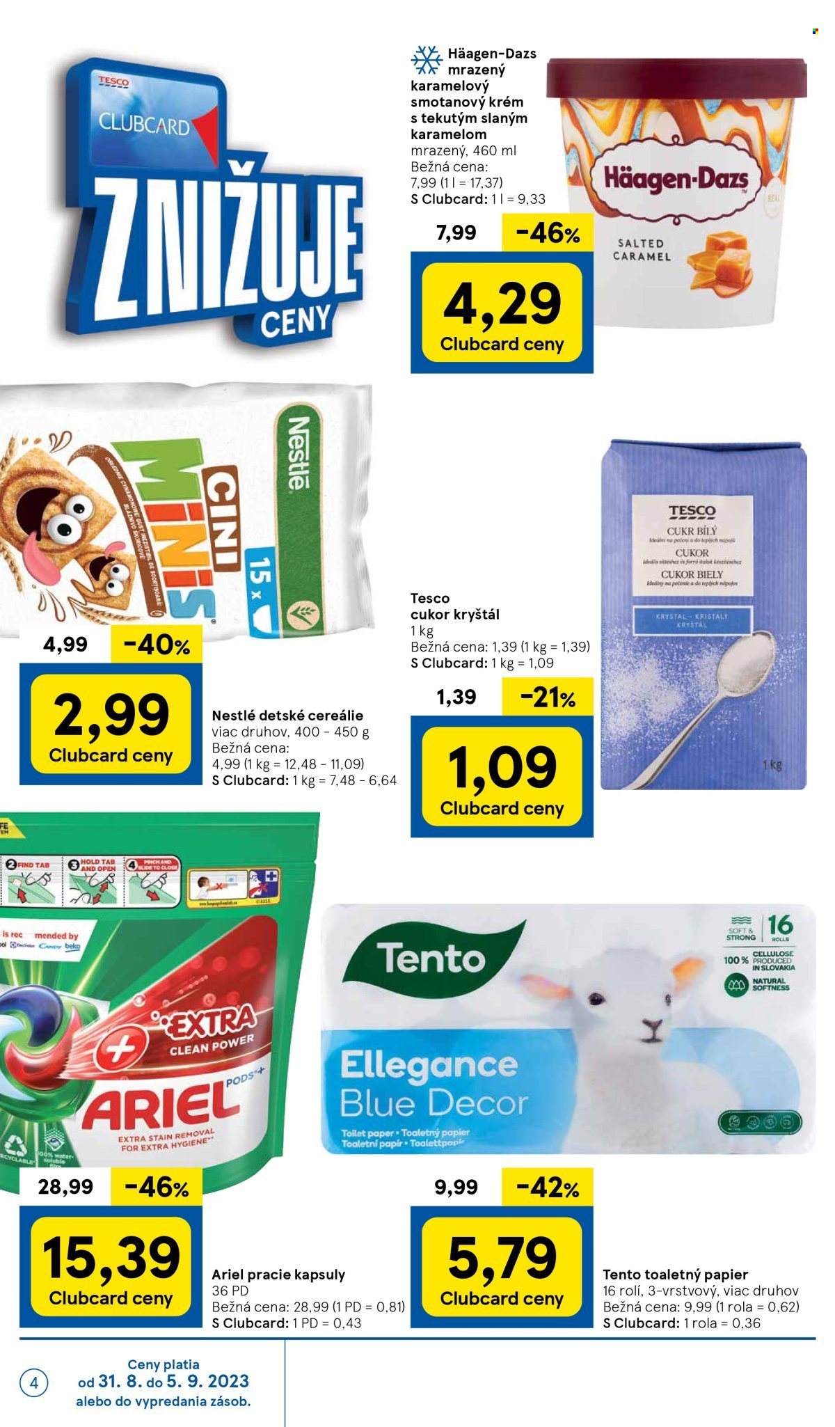 Leták TESCO supermarket - 31.8.2023 - 5.9.2023. Strana 4