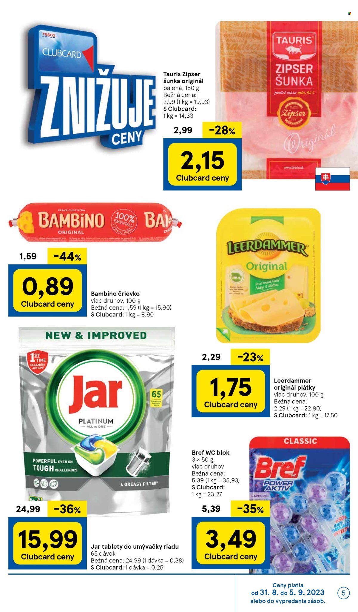Leták TESCO supermarket - 31.8.2023 - 5.9.2023. Strana 5