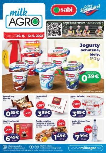 Leták Milk AGRO - 30.8.2023 - 12.9.2023.