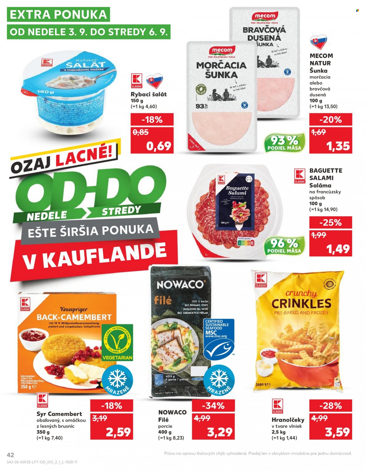 Leták Kaufland - 30.8.2023 - 6.9.2023. Strana 42