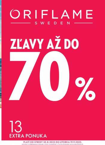 Leták Oriflame - 30.8.2023 - 19.9.2023.