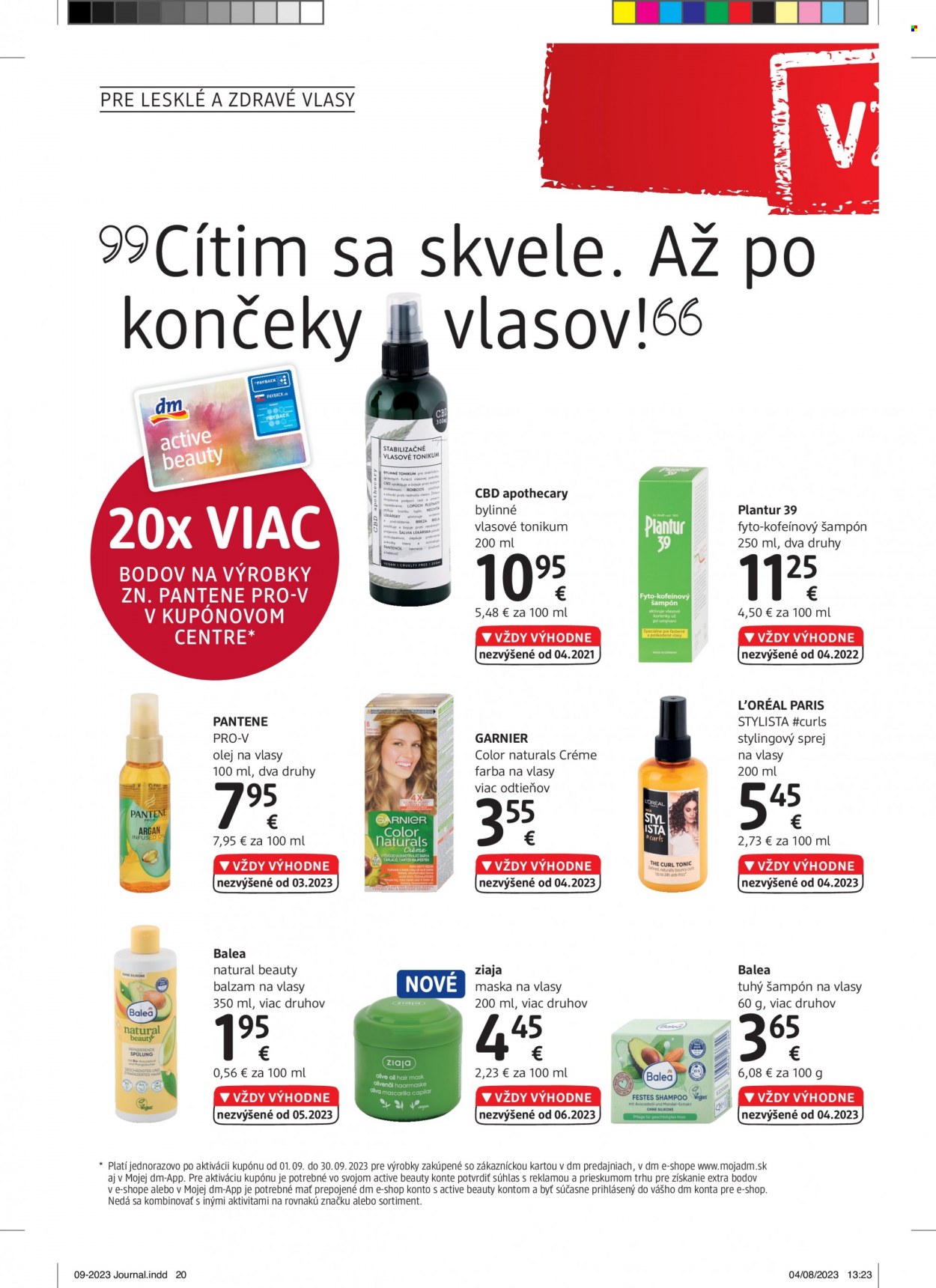 Leták dm drogerie - 1.9.2023 - 30.9.2023. Strana 20