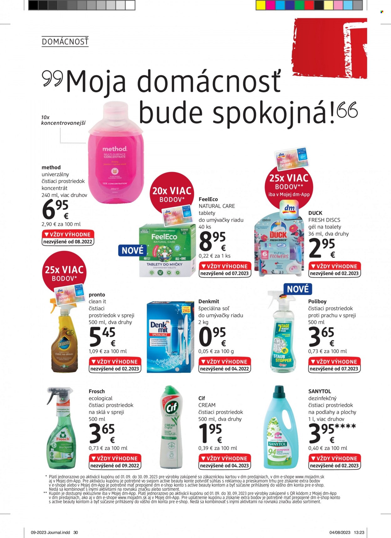 Leták dm drogerie - 1.9.2023 - 30.9.2023. Strana 30
