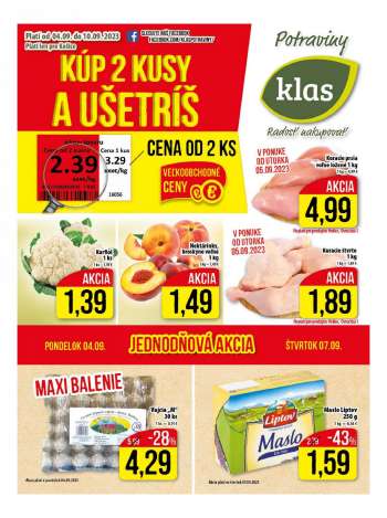 Leták Klas - 4.9.2023 - 10.9.2023.