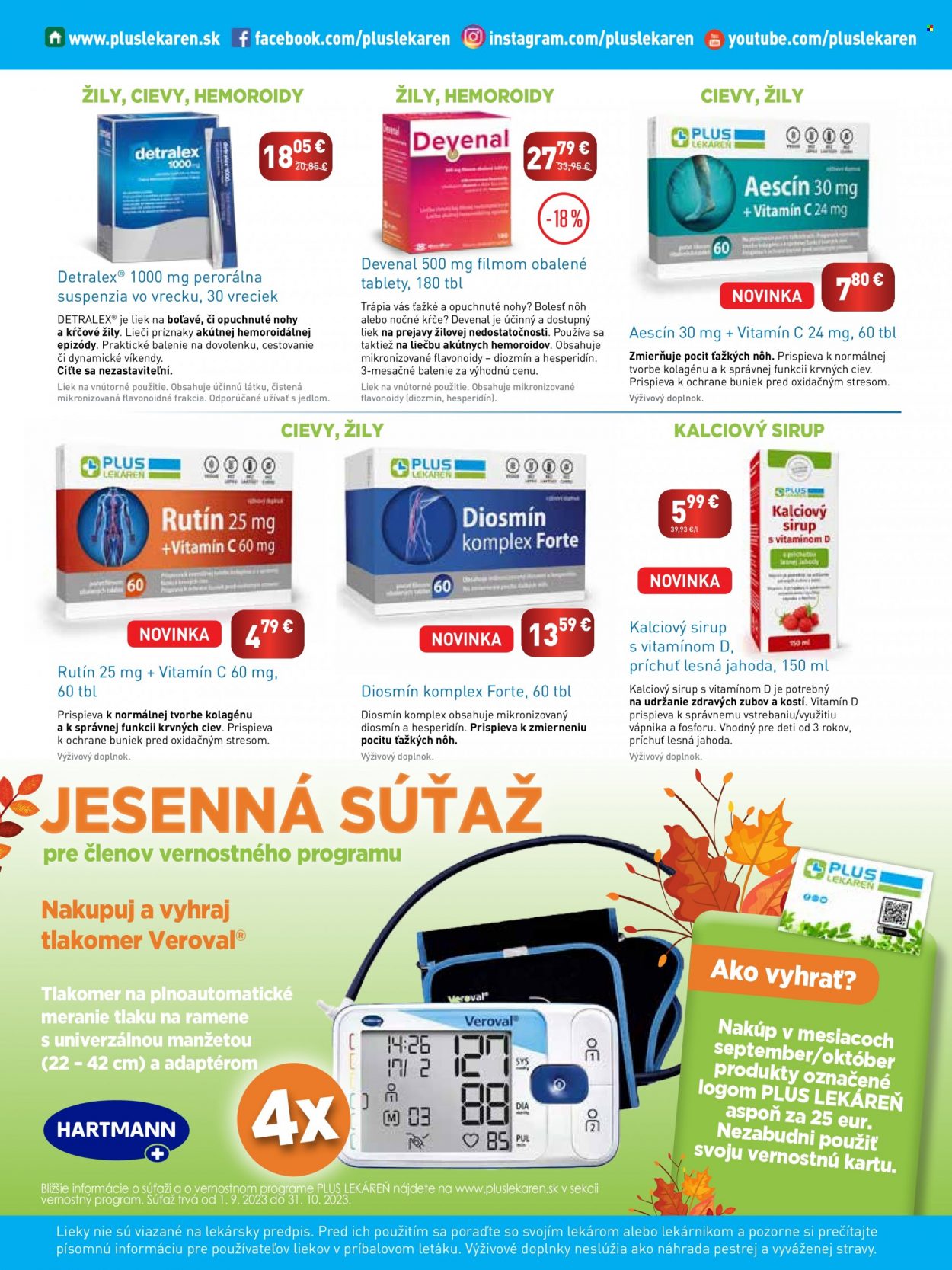 Leták Plus lekáreň - 1.9.2023 - 31.10.2023. Strana 12