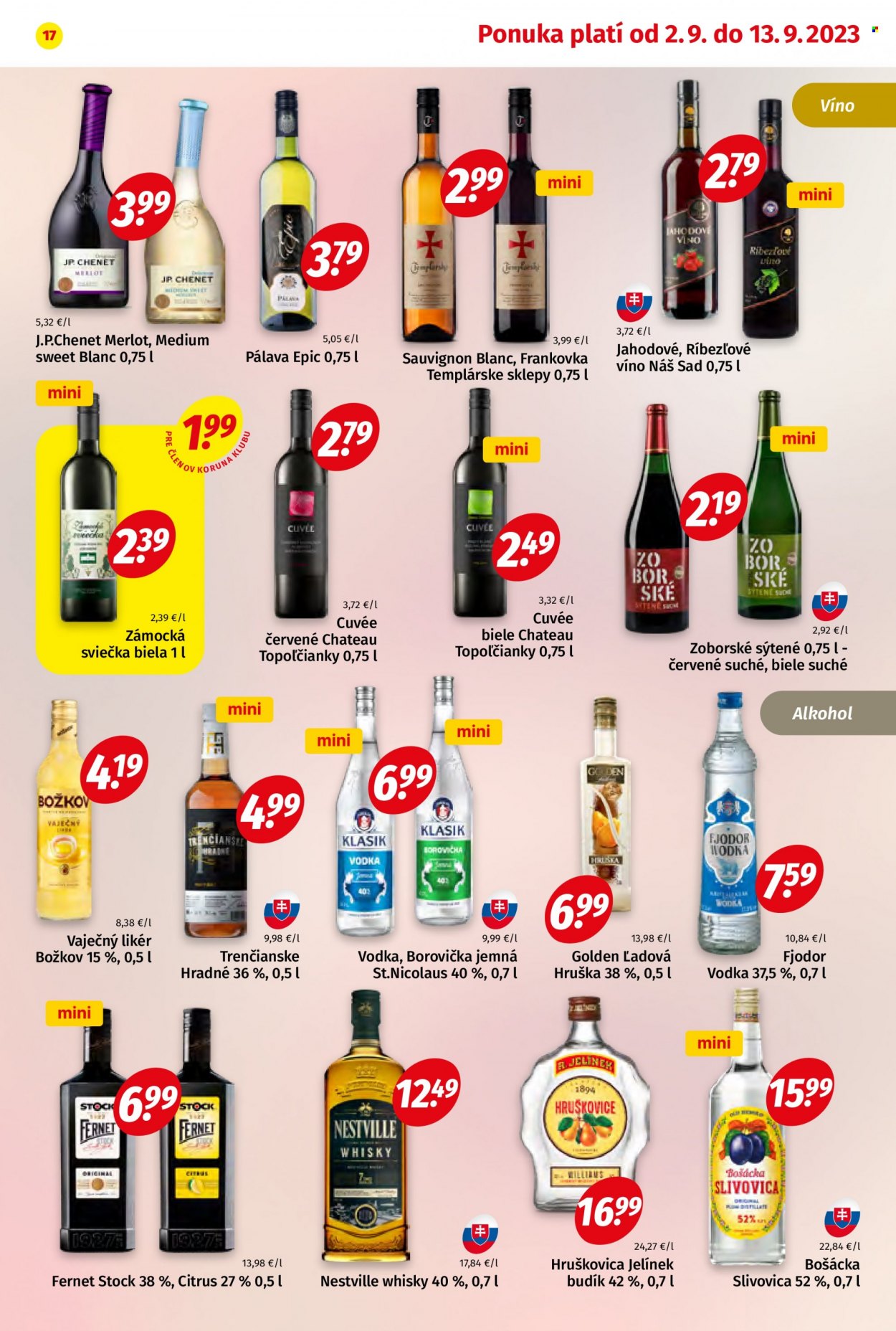 Leták Potraviny KORUNA - 2.9.2023 - 13.9.2023. Strana 17