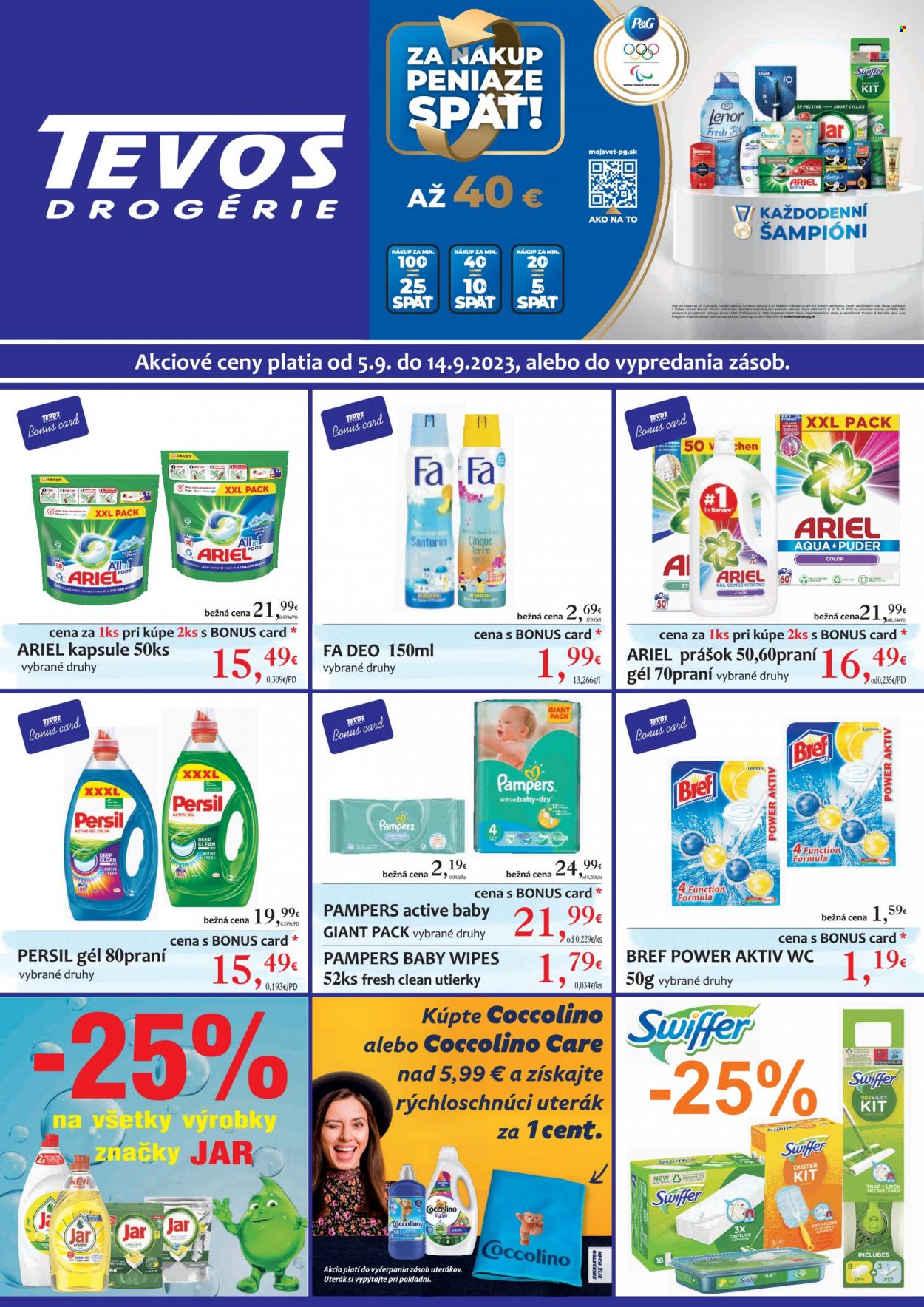 Leták Tevos Drogérie - 5.9.2023 - 14.9.2023. Strana 1