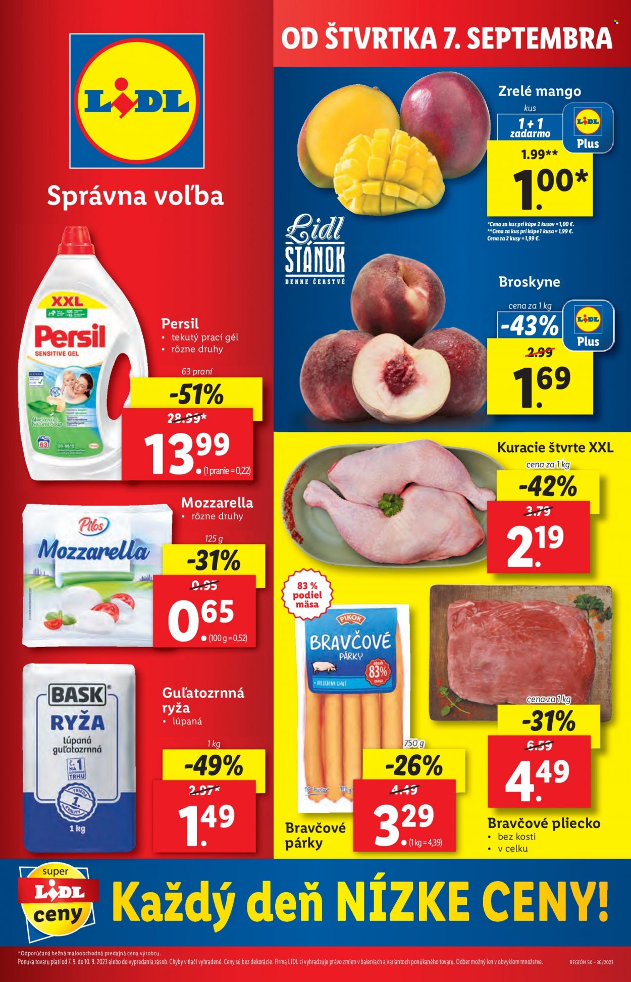 Leták Lidl - 7.9.2023 - 10.9.2023. Strana 1
