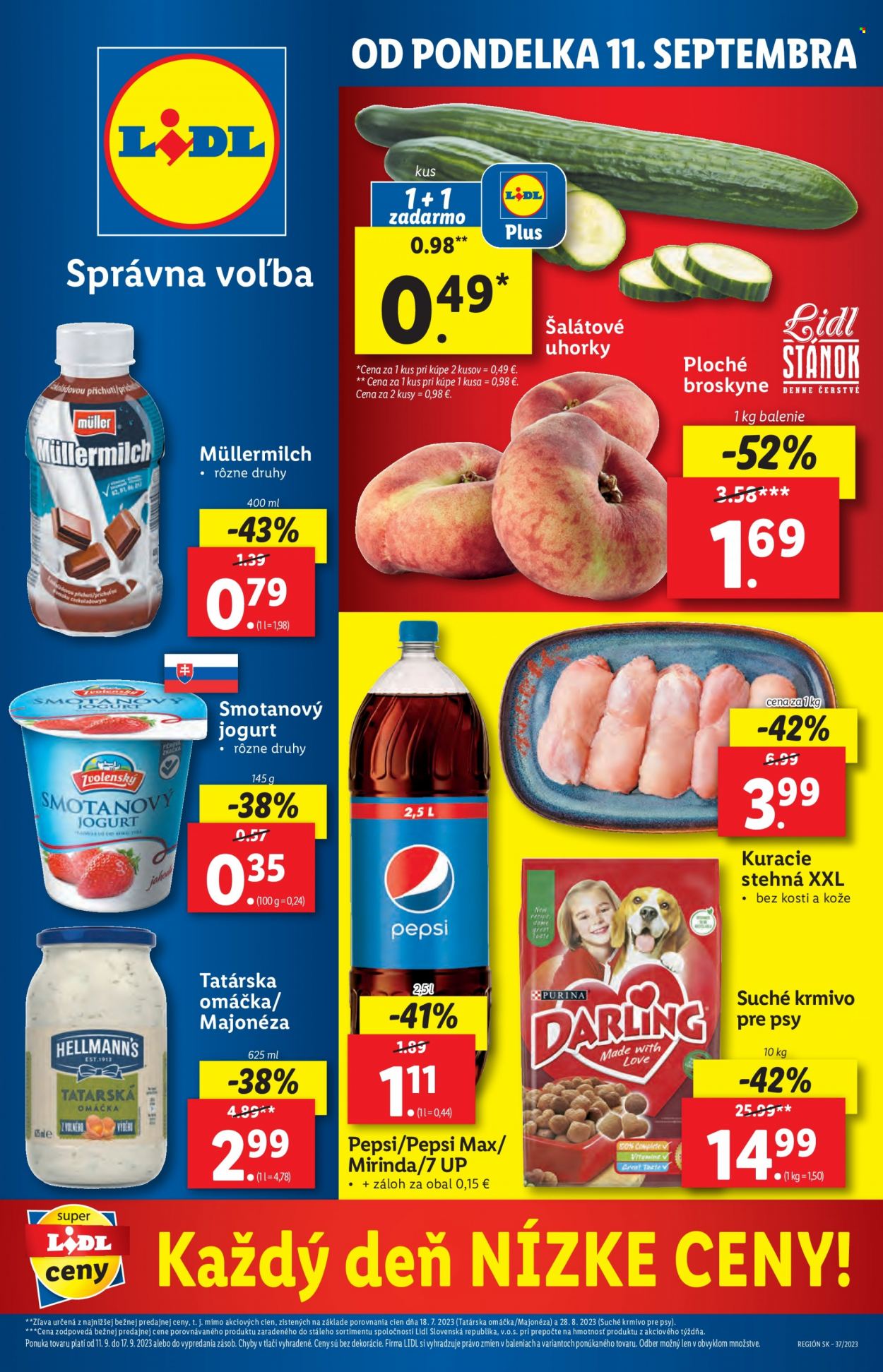 Leták Lidl - 11.9.2023 - 17.9.2023. Strana 1