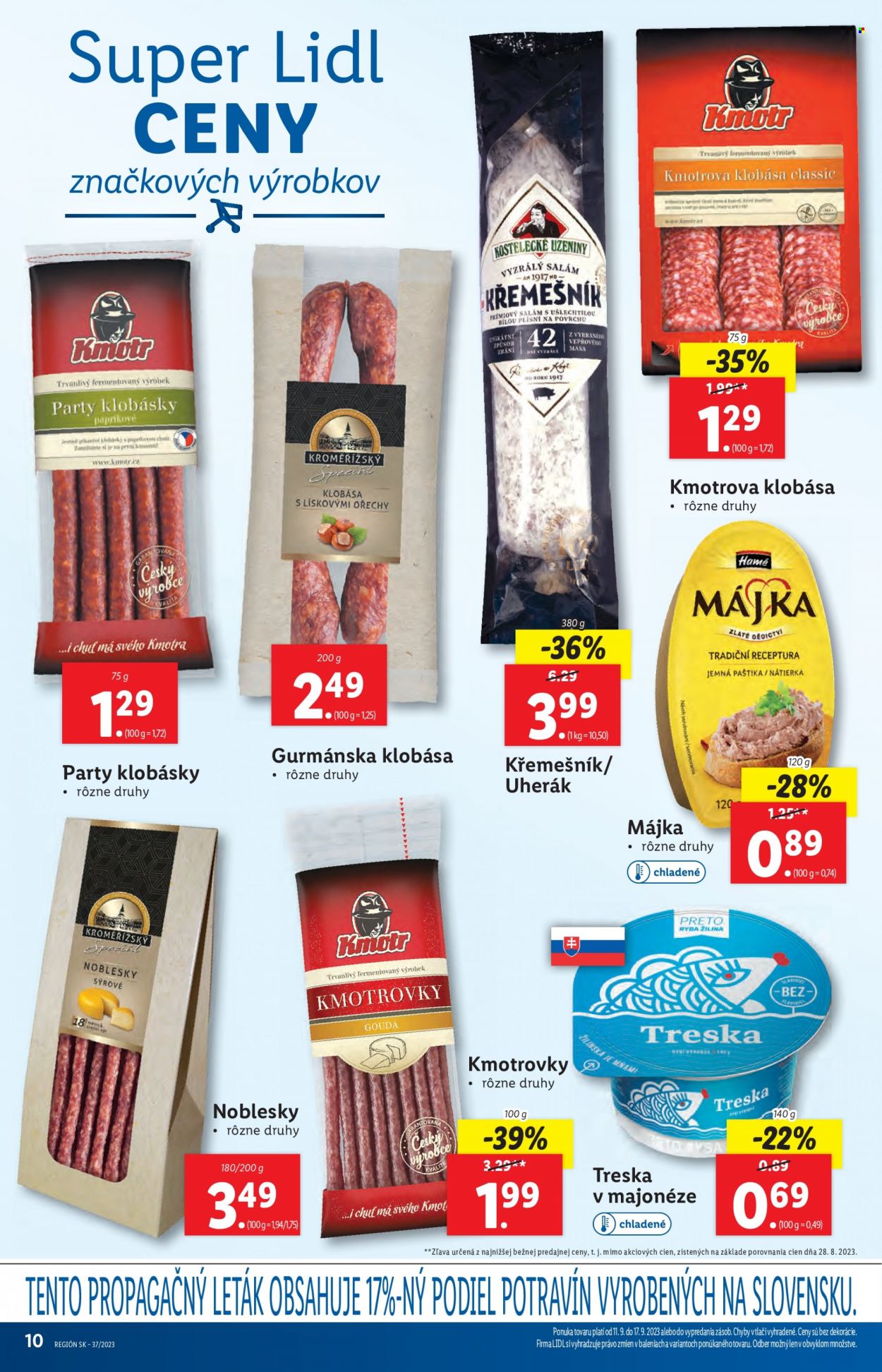 Leták Lidl - 11.9.2023 - 17.9.2023. Strana 12
