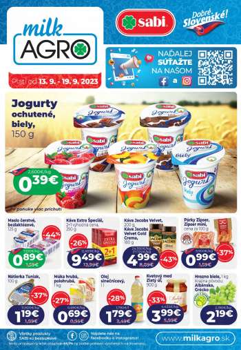 Leták Milk AGRO - 13.9.2023 - 19.9.2023.