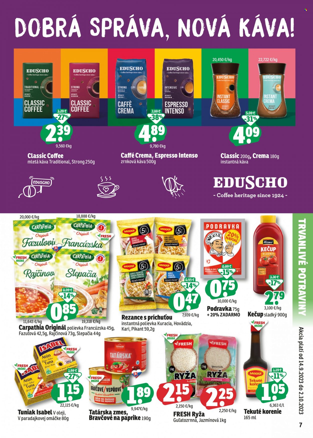 Leták FRESH - 14.9.2023 - 2.10.2023. Strana 7