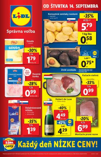 Leták Lidl - 14.9.2023 - 17.9.2023.