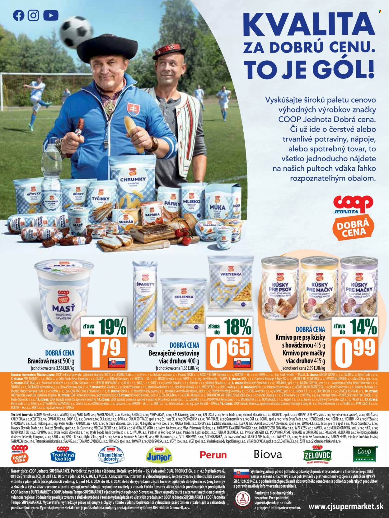 Leták COOP Jednota - 14.9.2023 - 20.9.2023. Strana 10