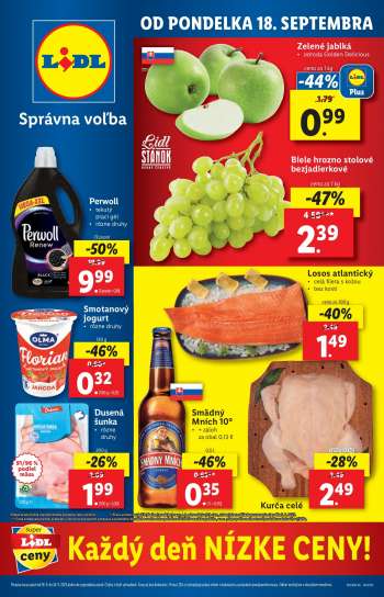 Leták Lidl - 18.9.2023 - 24.9.2023.