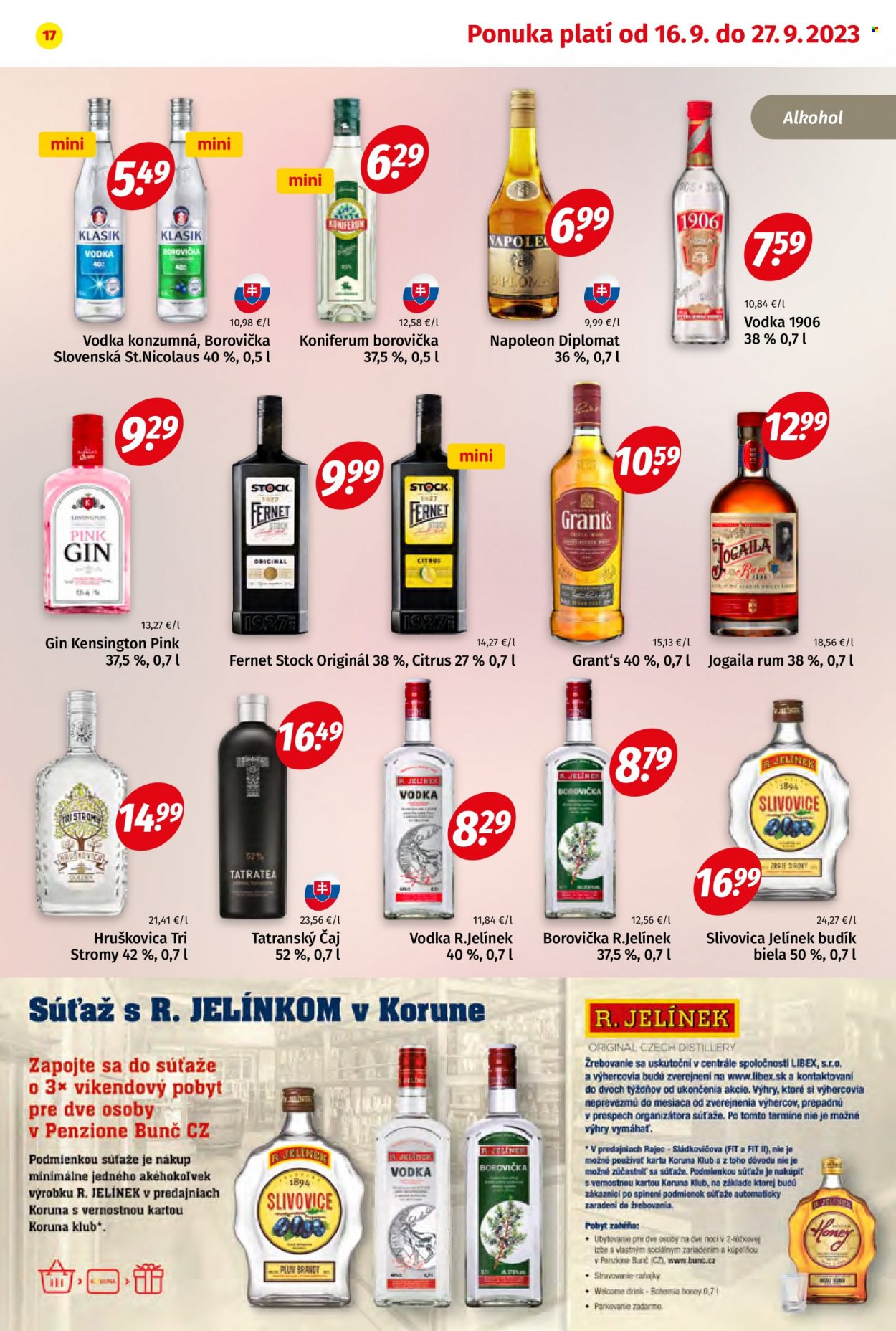 Leták Potraviny KORUNA - 16.9.2023 - 27.9.2023. Strana 17