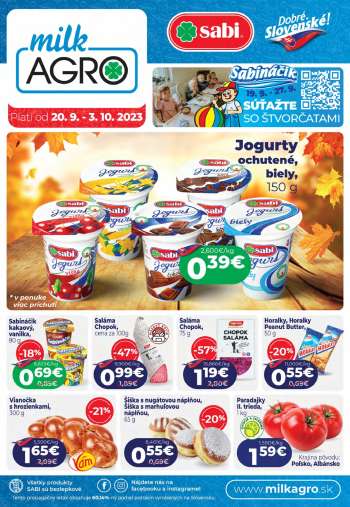 Leták Milk AGRO - 20.9.2023 - 3.10.2023.
