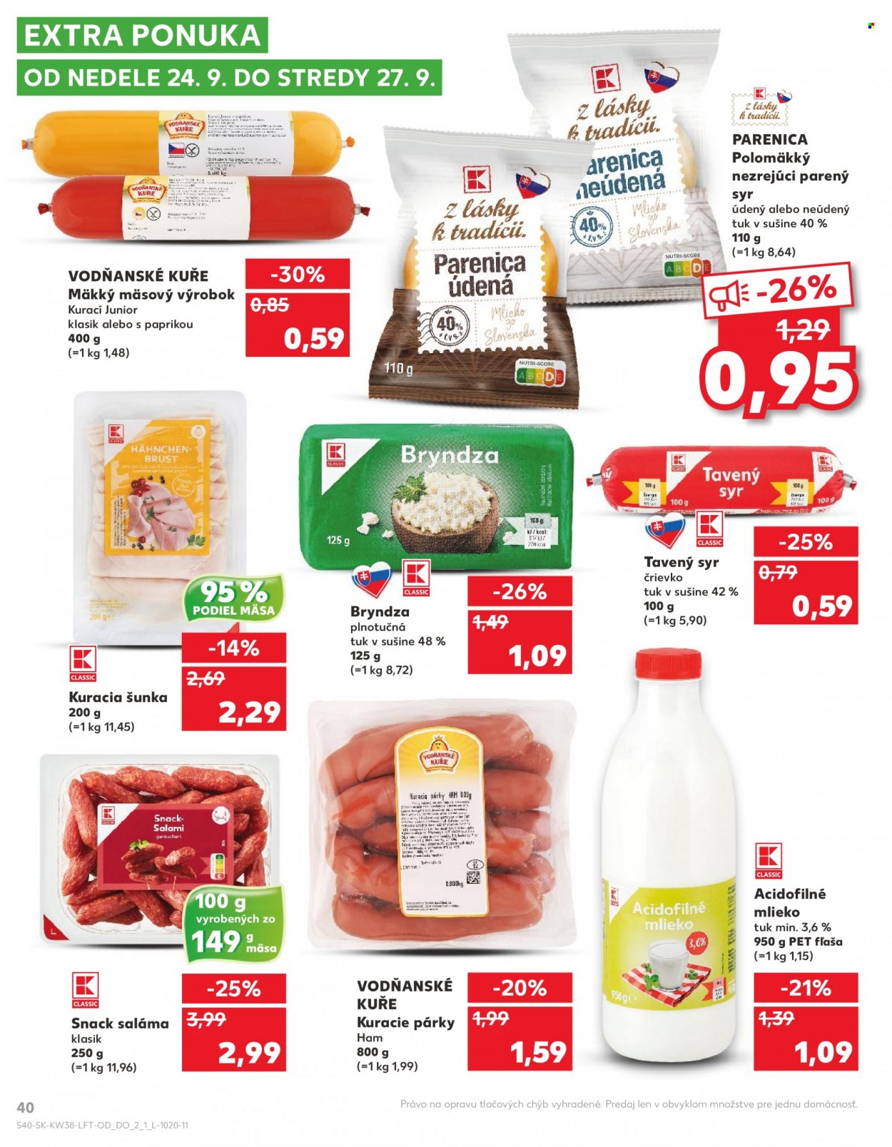 Leták Kaufland - 21.9.2023 - 27.9.2023. Strana 40