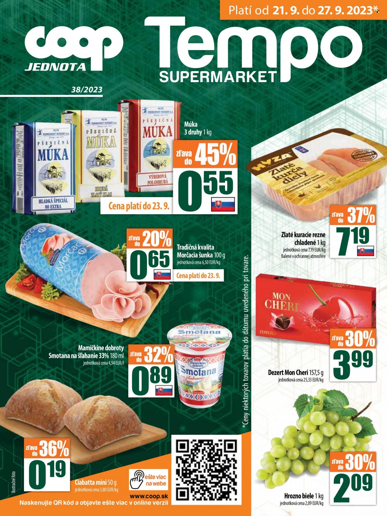 Leták COOP Jednota - 21.9.2023 - 27.9.2023. Strana 16