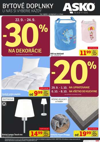 Leták Asko Nábytok - 21.9.2023 - 11.10.2023.