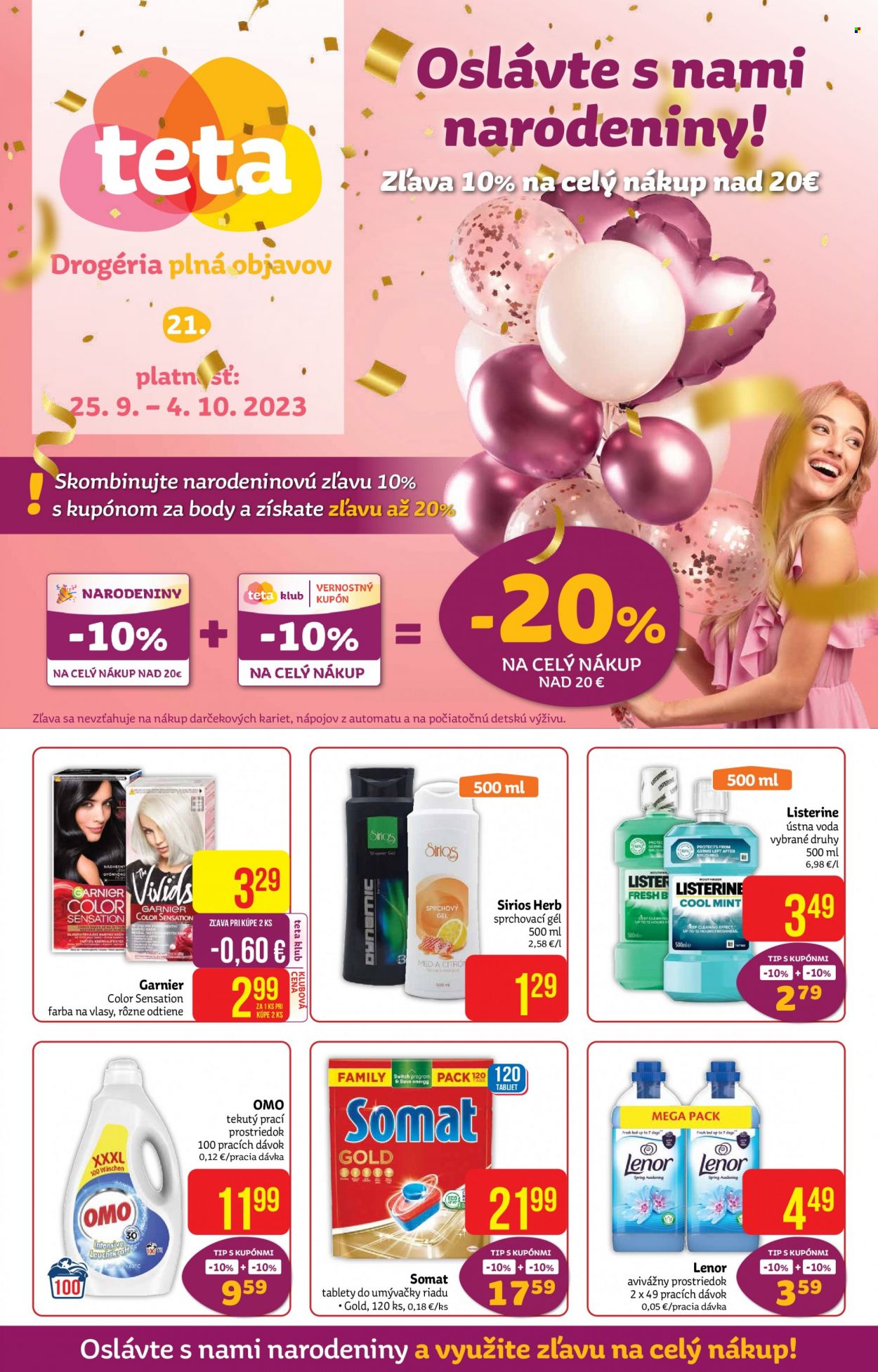 Leták Teta drogerie - 25.9.2023 - 4.10.2023. Strana 1