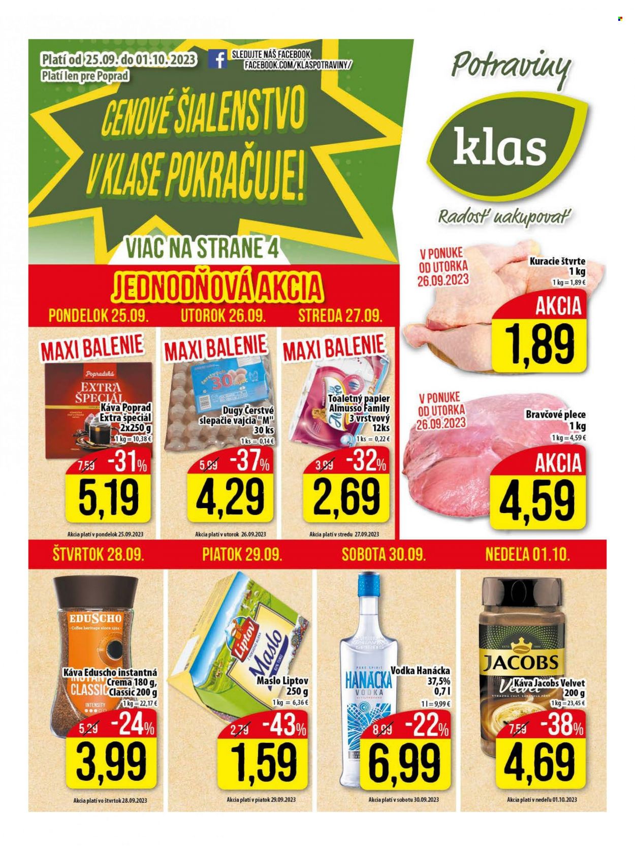 Leták Klas - 25.9.2023 - 1.10.2023. Strana 1