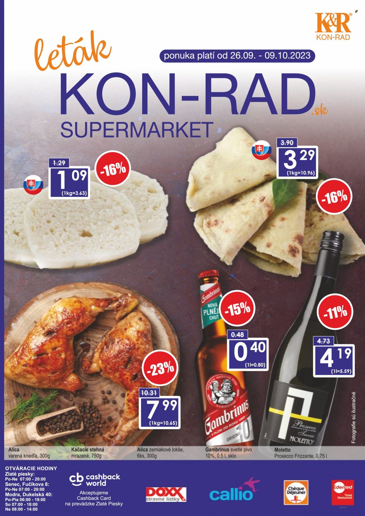 Leták KON-RAD - 26.9.2023 - 9.10.2023. Strana 1