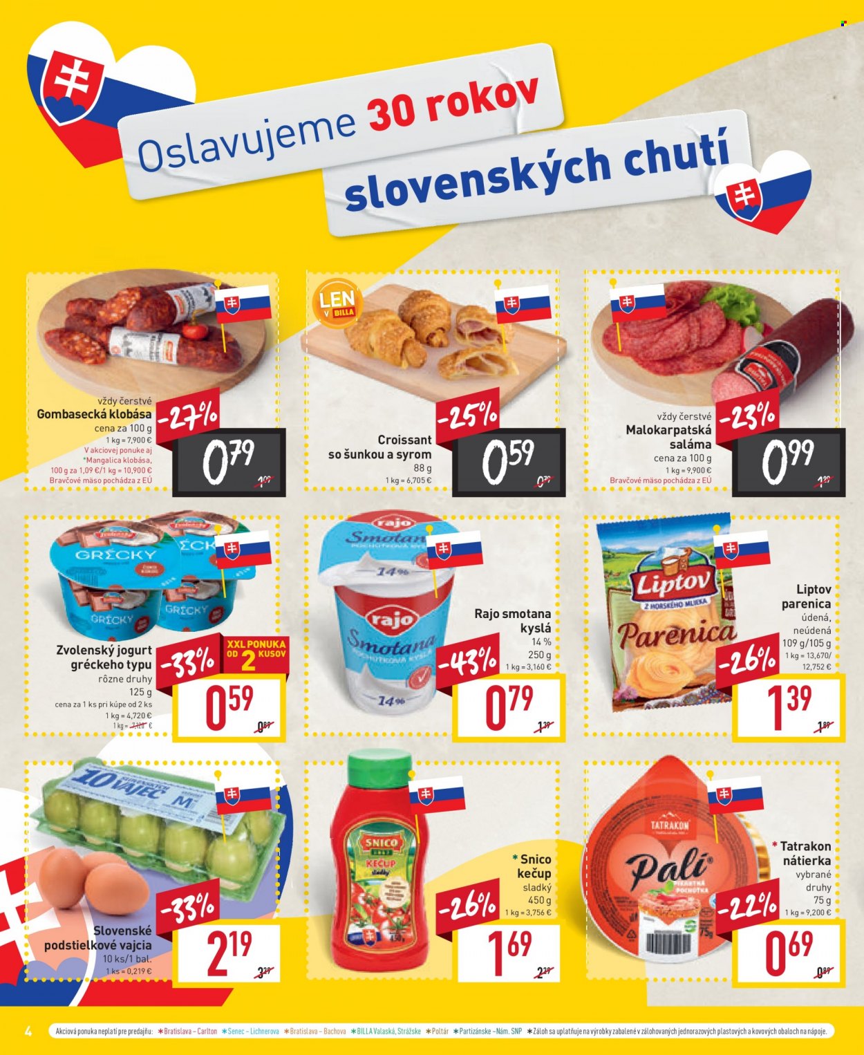 Leták Billa - 27.9.2023 - 3.10.2023. Strana 4
