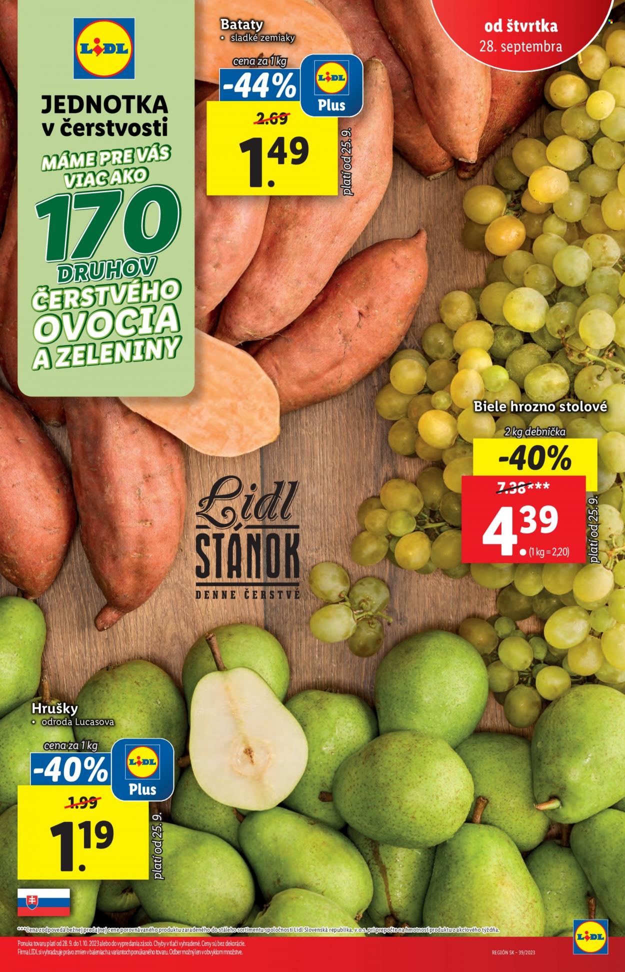 Leták Lidl - 28.9.2023 - 1.10.2023. Strana 2