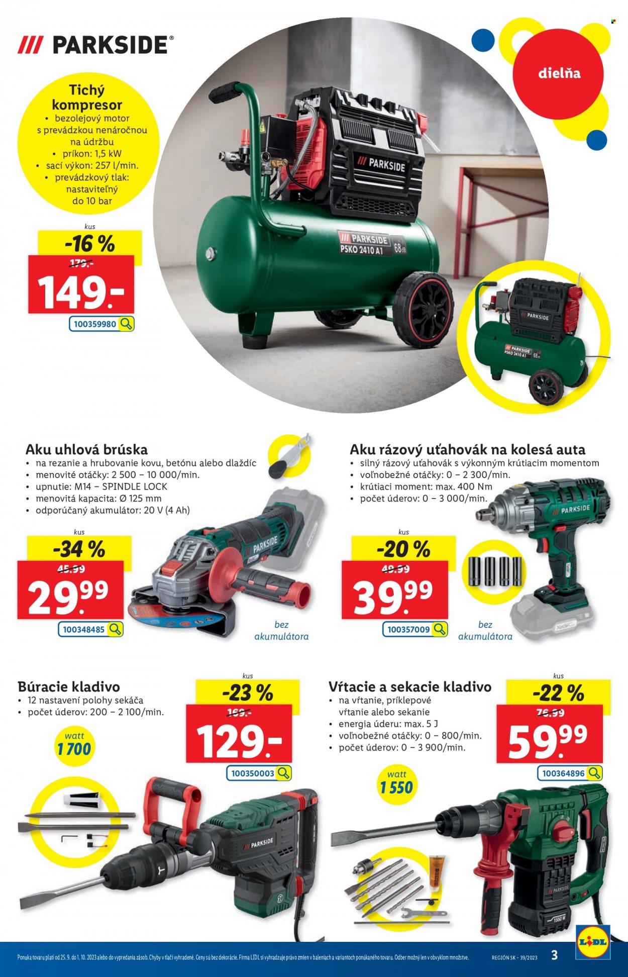 Leták Lidl - 25.9.2023 - 1.10.2023. Strana 3
