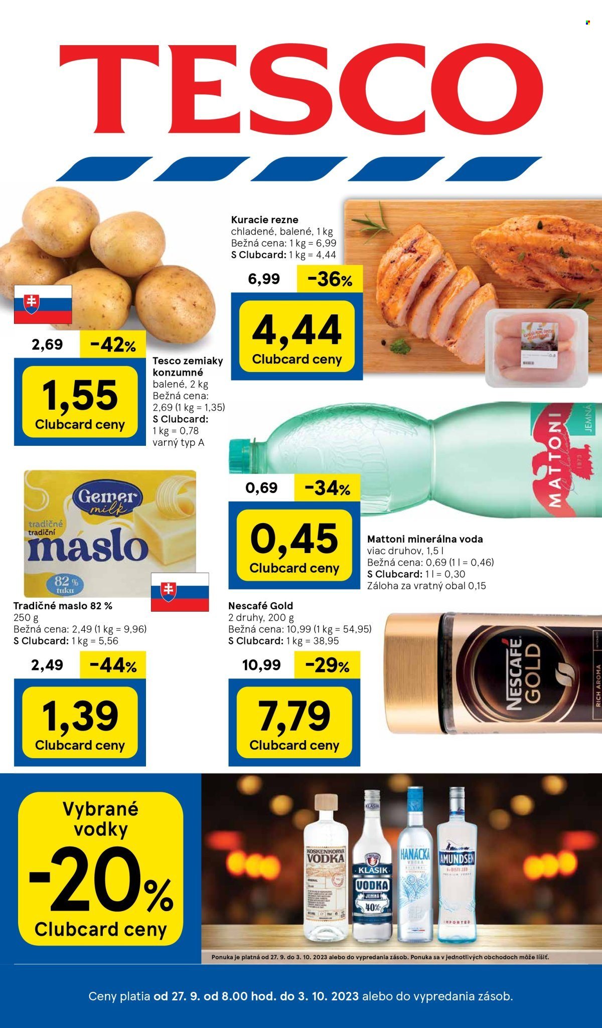 Leták TESCO - 27.9.2023 - 3.10.2023. Strana 1