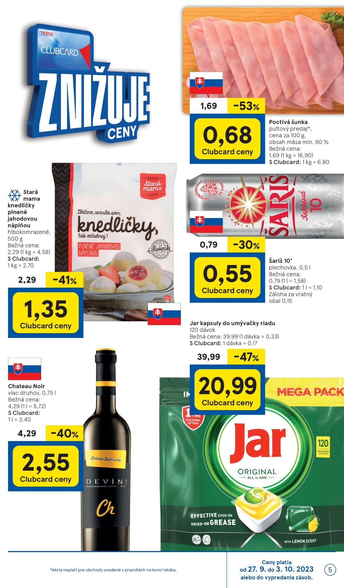 Leták TESCO - 27.9.2023 - 3.10.2023. Strana 5