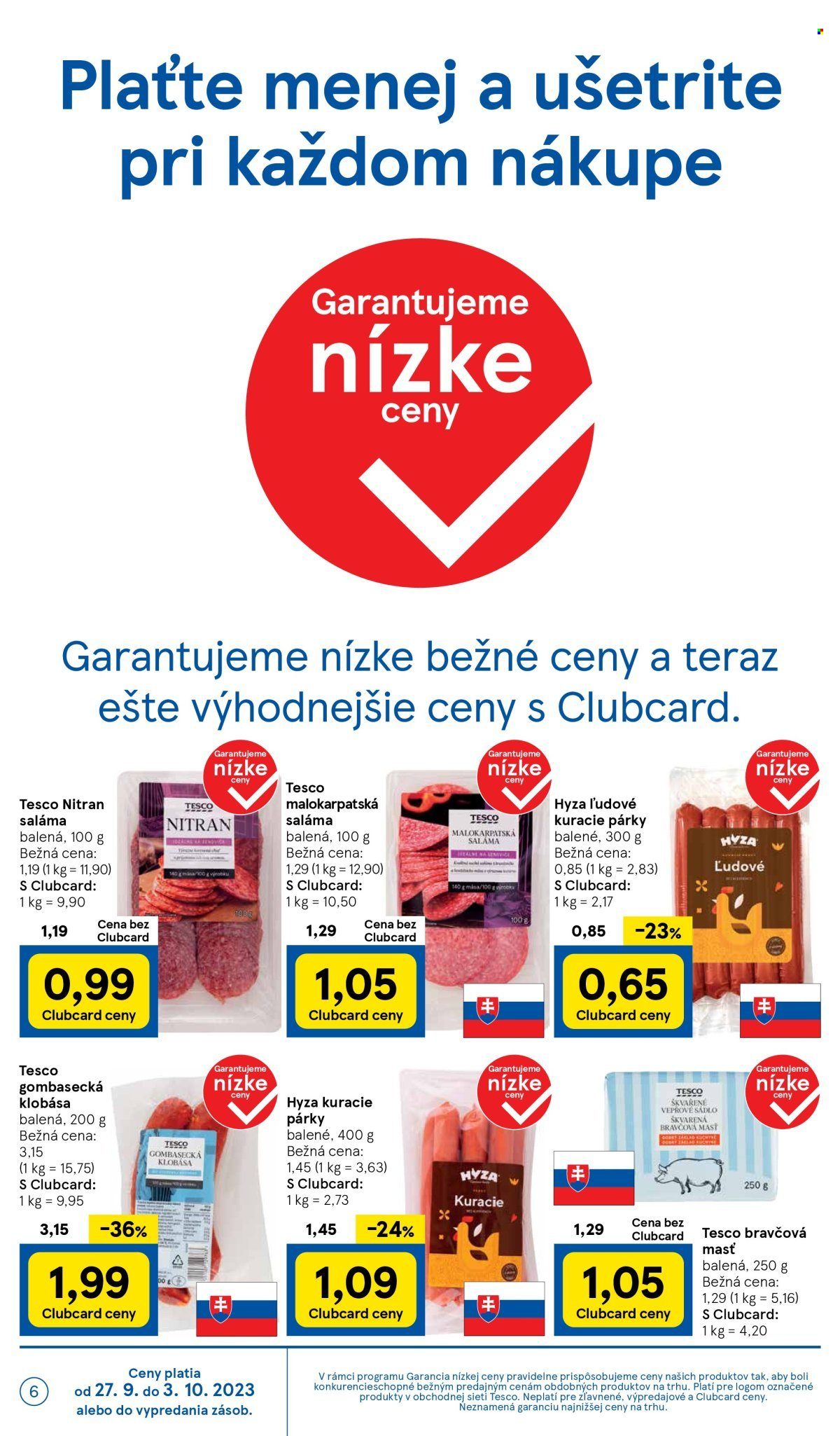 Leták TESCO - 27.9.2023 - 3.10.2023. Strana 6