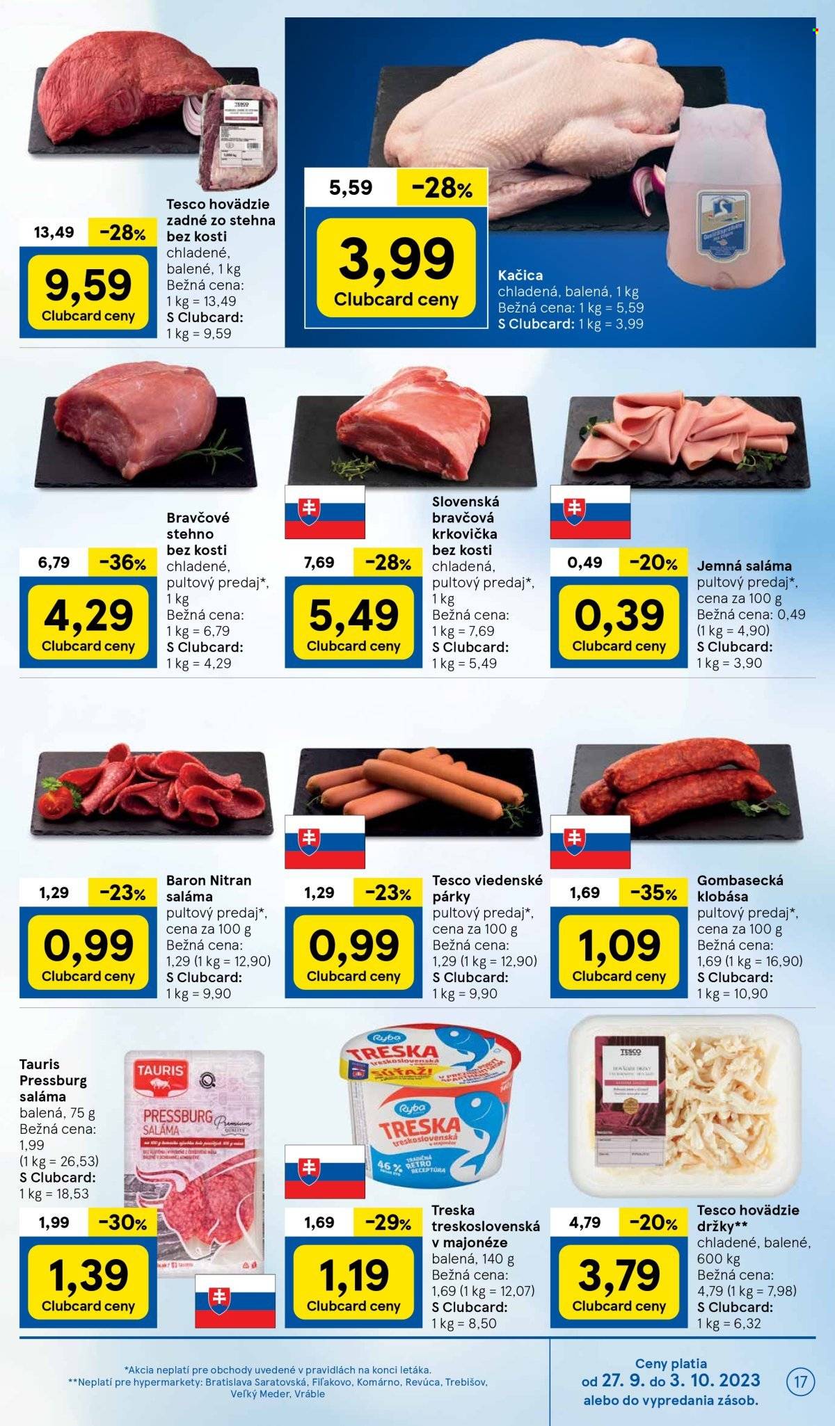 Leták TESCO - 27.9.2023 - 3.10.2023. Strana 17