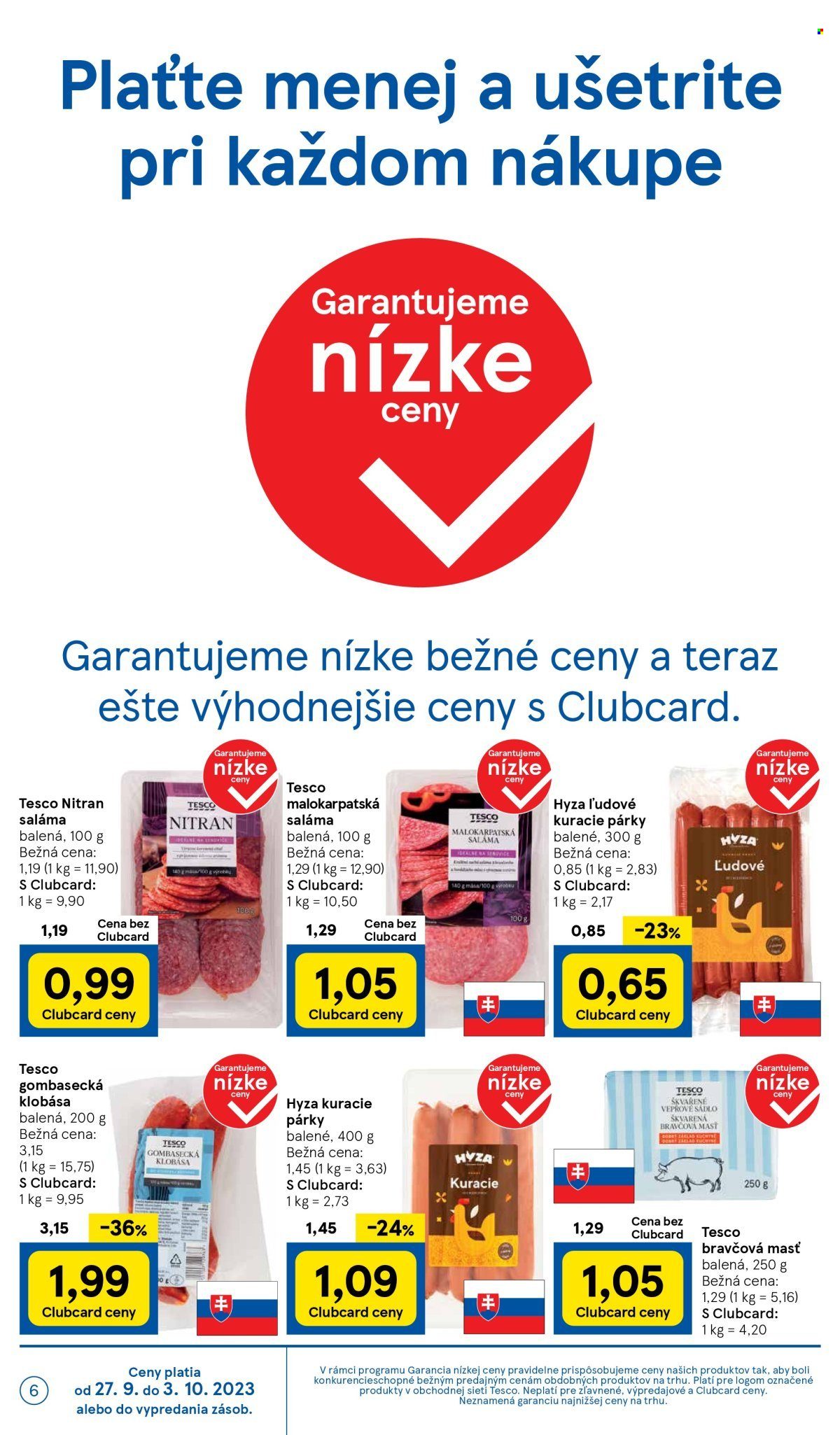 Leták TESCO supermarket - 27.9.2023 - 3.10.2023. Strana 6