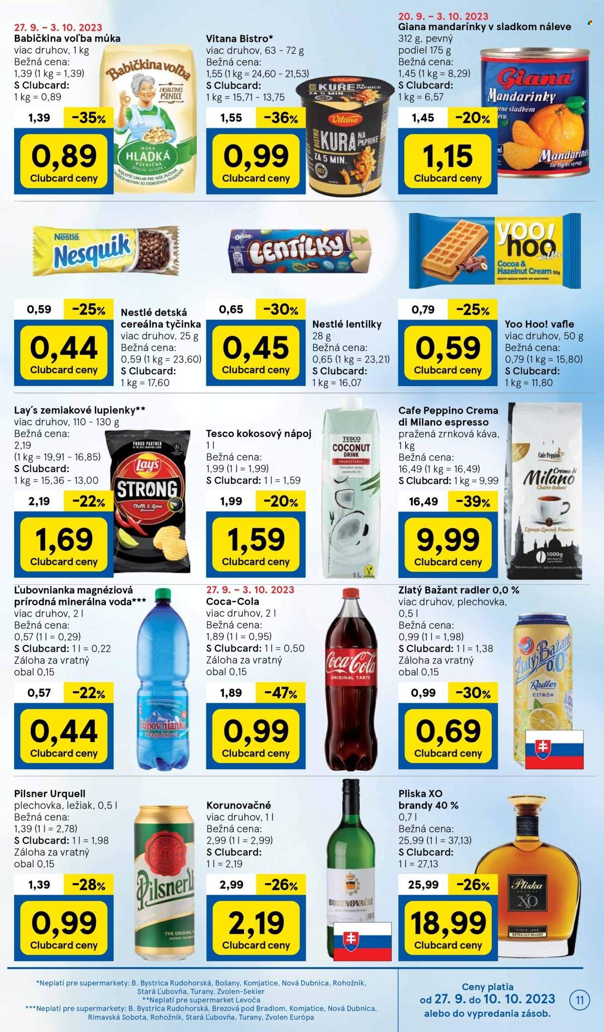 Leták TESCO supermarket - 27.9.2023 - 3.10.2023. Strana 11
