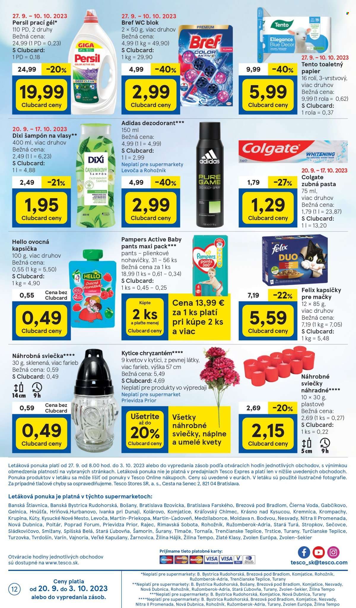 Leták TESCO supermarket - 27.9.2023 - 3.10.2023. Strana 12