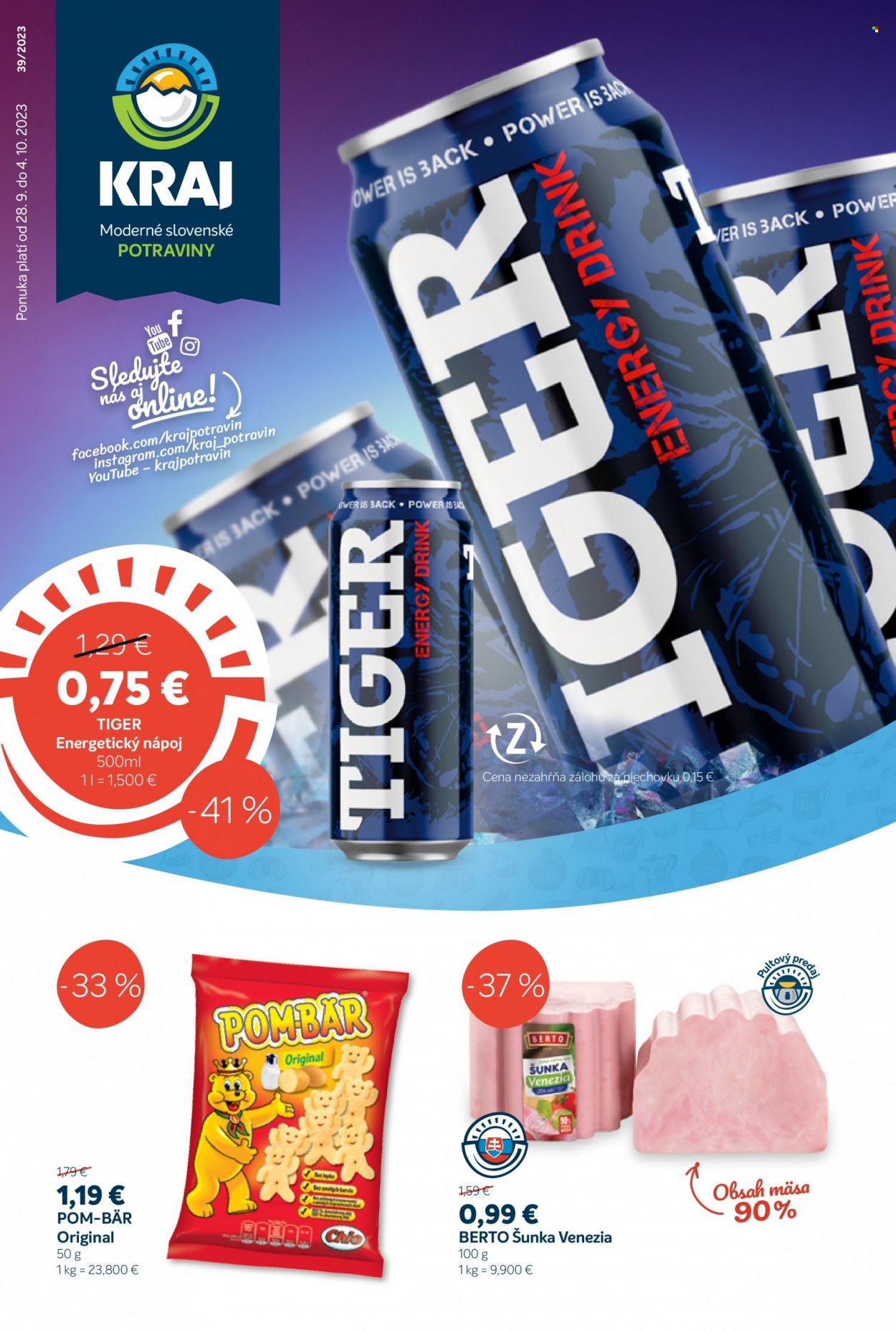 Leták Kraj - 28.9.2023 - 4.10.2023. Strana 1