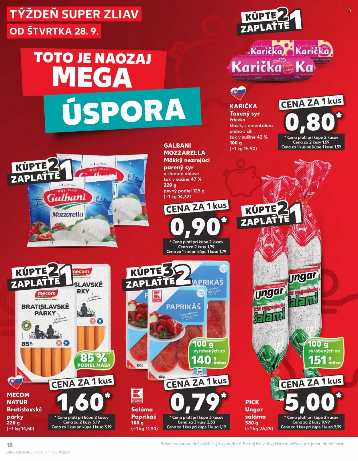 Leták Kaufland - 28.9.2023 - 4.10.2023. Strana 18