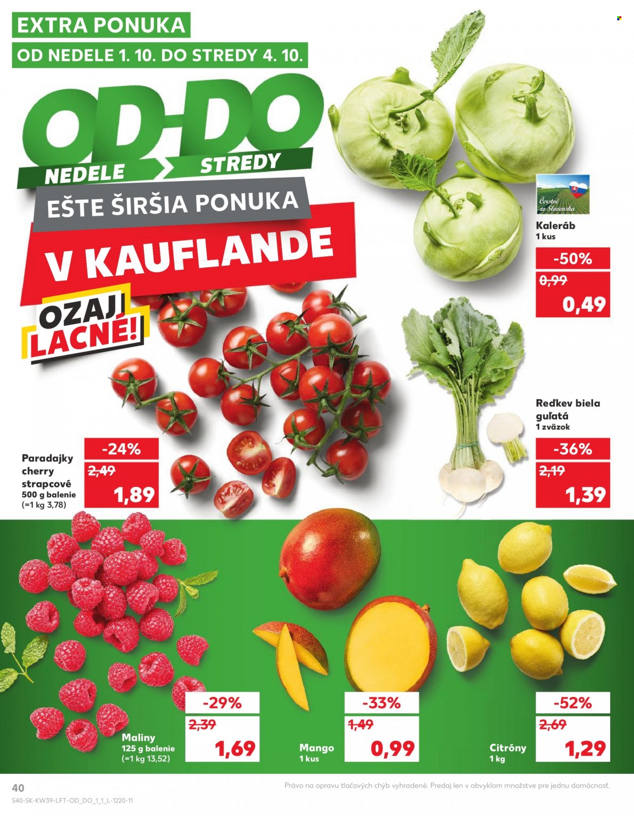 Leták Kaufland - 28.9.2023 - 4.10.2023. Strana 40