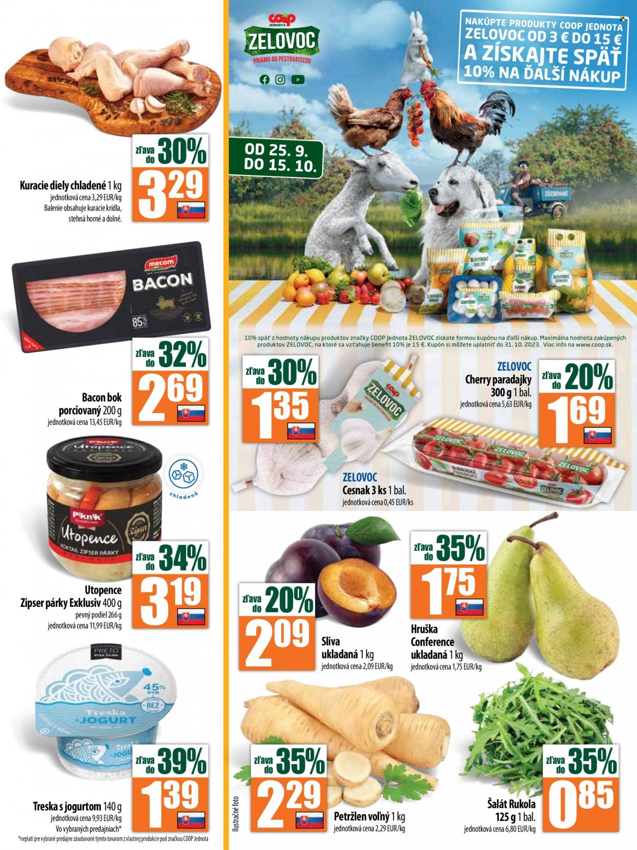 Leták COOP Jednota - 28.9.2023 - 4.10.2023. Strana 3
